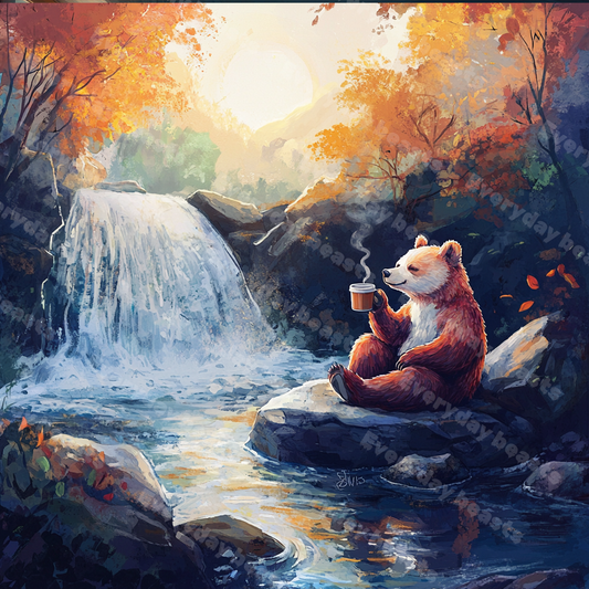 Brew by the River - Canvas print