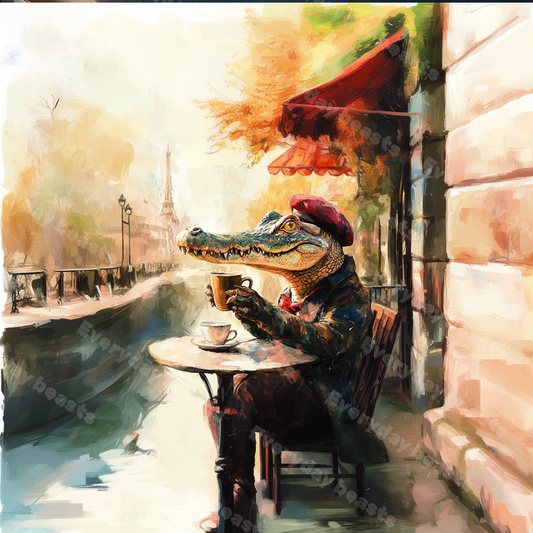 Cafégator - Canvas Print