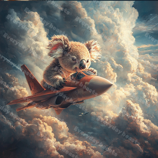 Commander Koala – Canvas Print