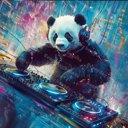 DJ PanDrop - Canvas print